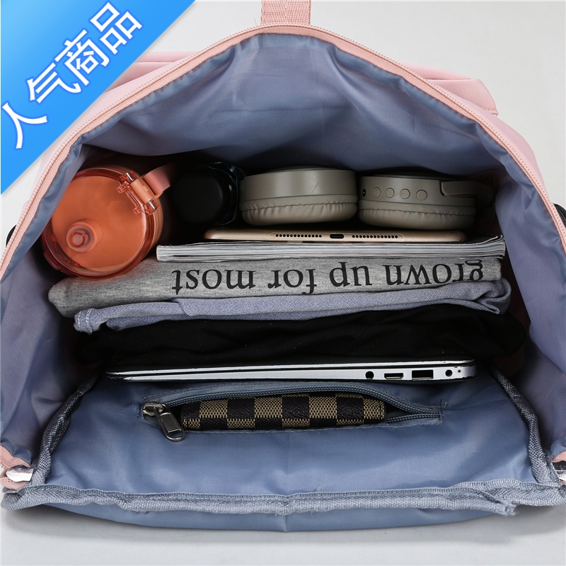 封后旅行包双肩包女大容量轻便外出背包2022新款多休闲运动行李包旅行包男女高清大图