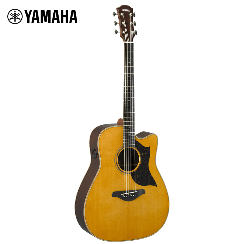 雅马哈yamahaa5rvnare日产手工系列缺角全单电箱民谣木吉他art拾音器