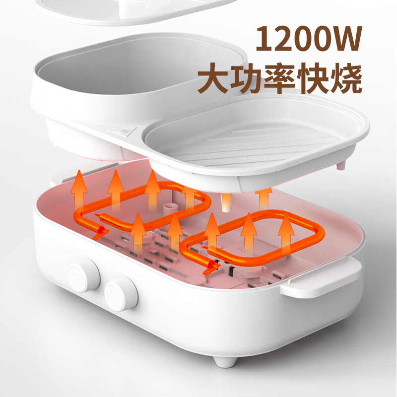 美菱(MELNG)多功能涮烤一体锅 MT-LC1213高清大图
