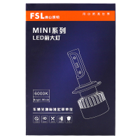 佛山照明(FSL)LED大灯明道MINI系列-H4汽车灯泡大灯近光灯远光灯2支装炫白光12V 23W 6000K