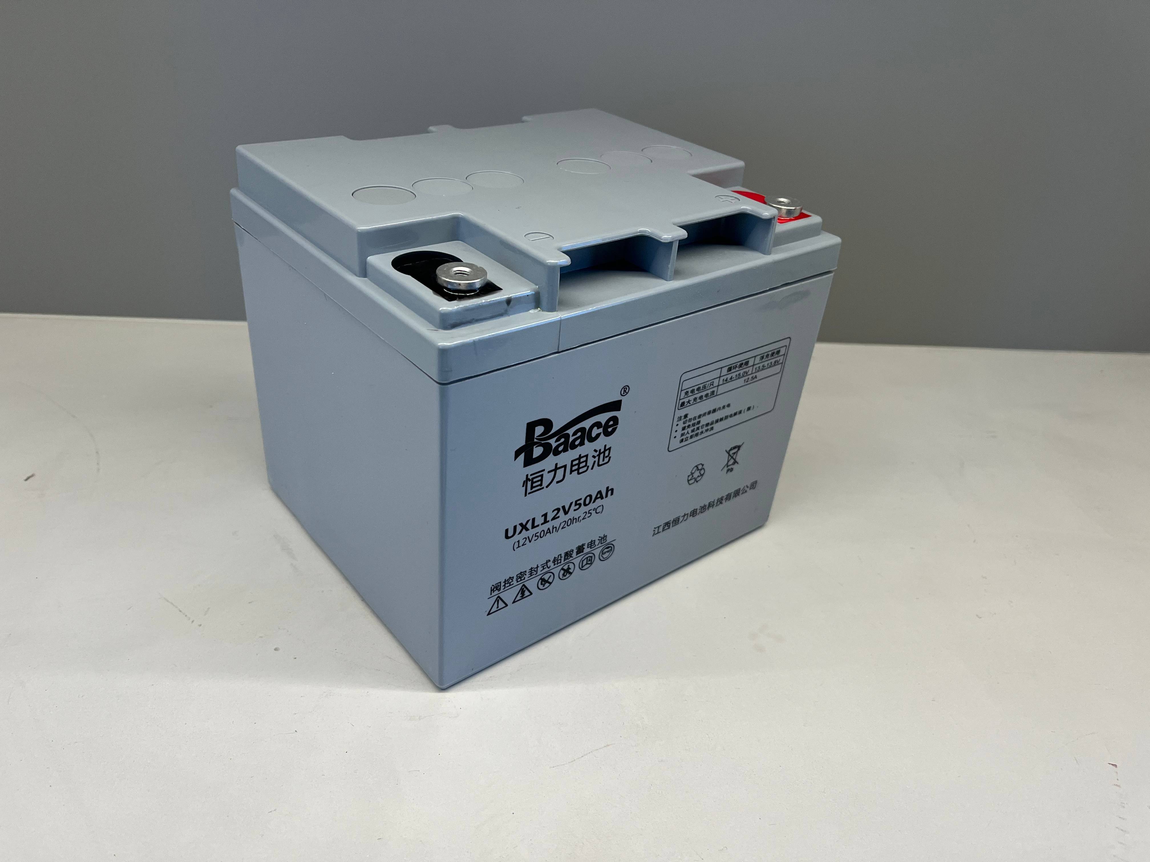 BAACE恒力铅酸蓄电池UXL12V50AH高清大图
