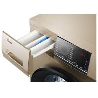 海尔（Haier）EG80B829G 全自动洗衣机滚筒 8公斤 变频滚筒大容量洗衣机 琥珀金外观 轻柔雪纺洗