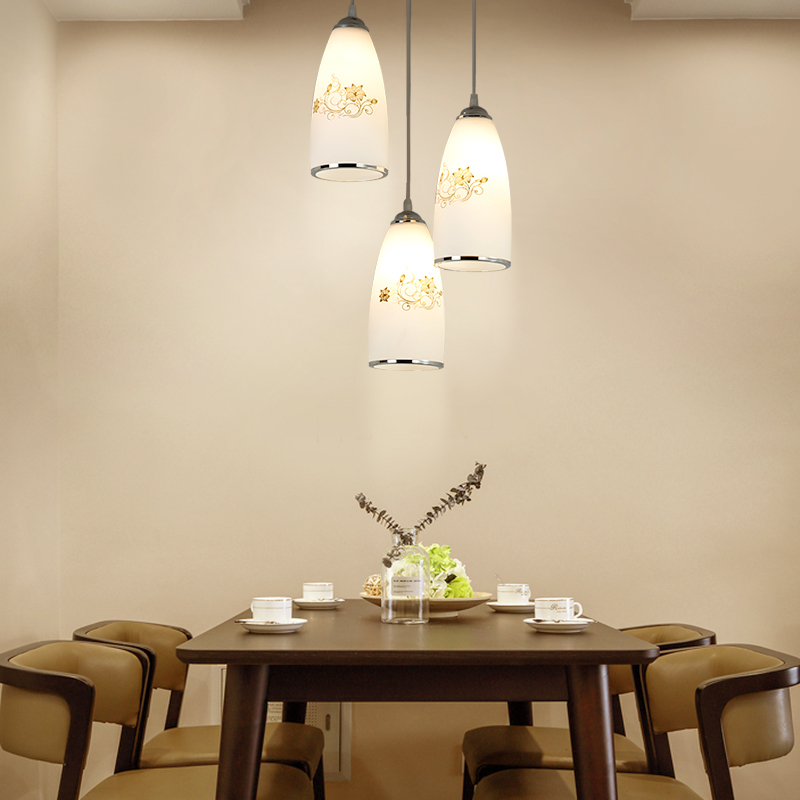 Grevol品拓PINTUOLED吊灯餐厅灯简约现代铁艺吸顶灯餐厅吊灯客厅餐吊灯创意三头8M2餐厅灯吧台设计师灯具灯饰