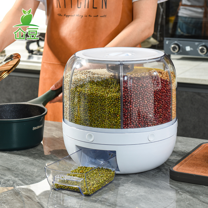 仚豆多格收纳旋转防潮杂粮罐10kg,SF6027B