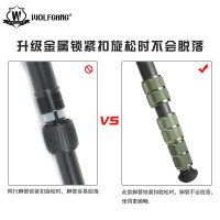 沃尔夫冈(WOLFGANG) 三脚架单反相机微单相机数码相机卡片机三脚架 JZ826(高168CM承重8KG碳纤维)