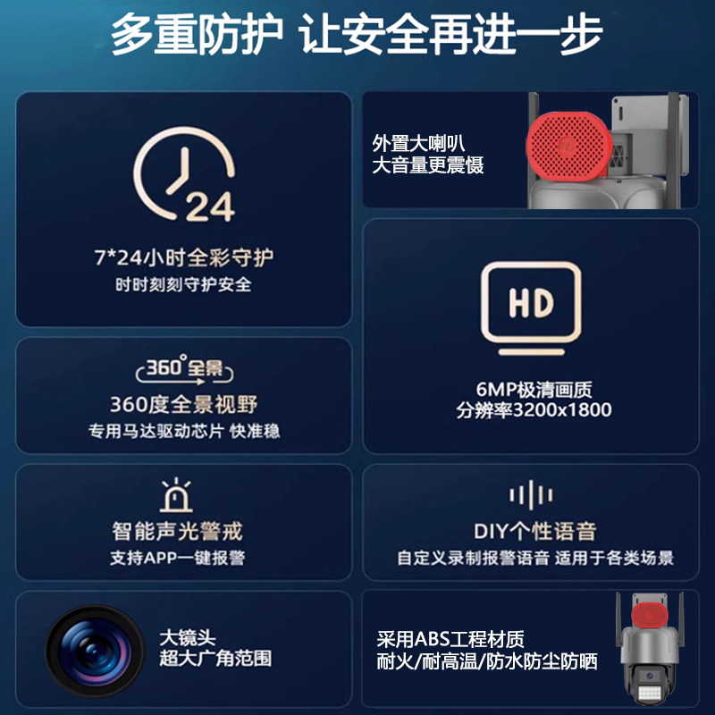 司特帝烟火识别摄像头手机远程WiFi视频监控探测器4g免流量预防火灾消防AI智能摄像机商铺仓库室外防水支持录像机手机高清大图
