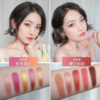 《情人节限定》NOVO五影尊享丝滑惊喜珠光哑光眼影盘粉质细腻触感轻柔易 超值特惠