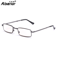 ALSENOR/艾森诺折叠老花镜男日本进口镜片防蓝光老花眼镜可挂腰间715001
