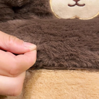 汽车坐垫冬季可爱毛绒车内垫子女冬天车用加厚保暖靠背一体式座垫3759A