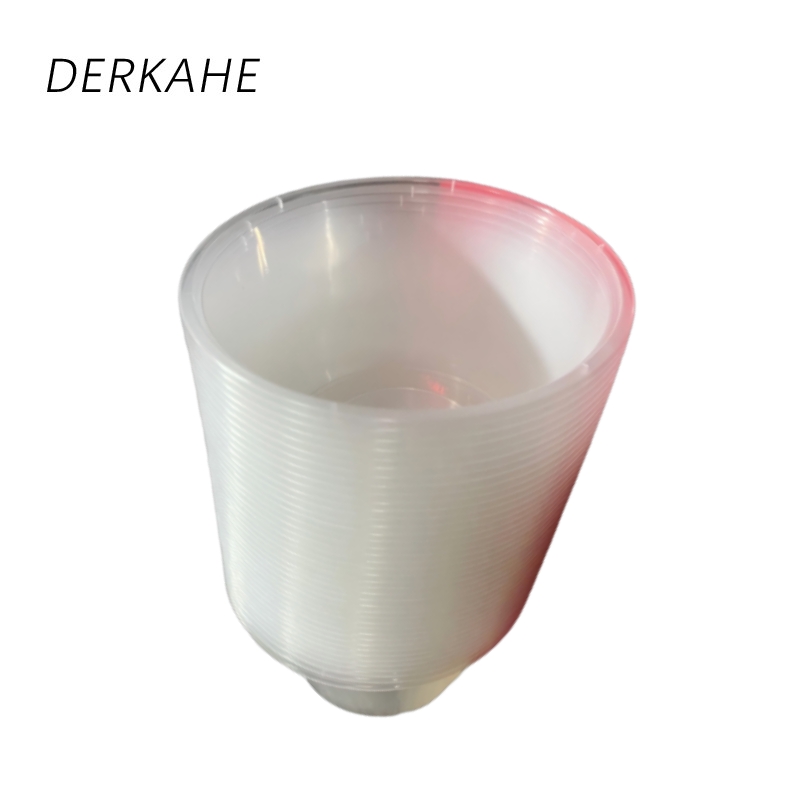 DERKAHE 一次性餐盒圆形塑料打包盒 500透明圆形(50套带盖) 箱高清大图
