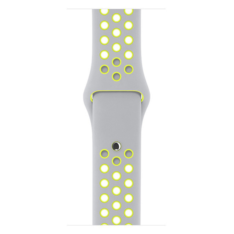 苹果 (Apple)iWatch Series2 Nike+ 智能手表 测心率防水手表 Nike+银配荧光黄色 42mm