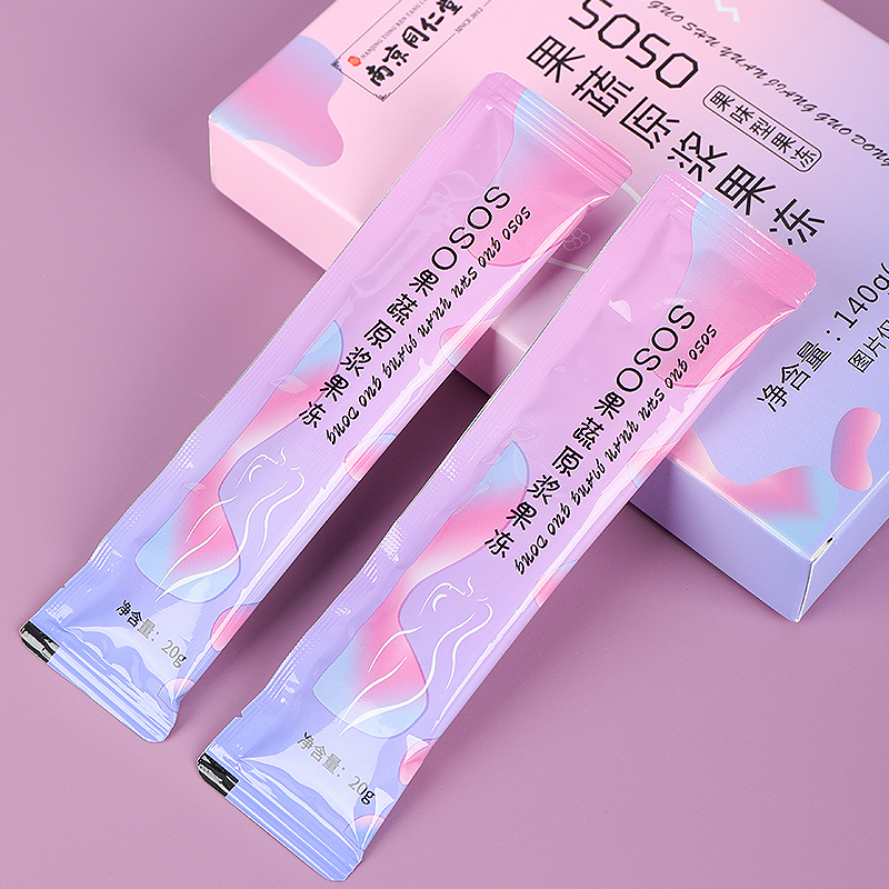初仁堂南京同仁堂果蔬原浆果冻140g初仁堂成人酵素果冻轻零食休闲小食品