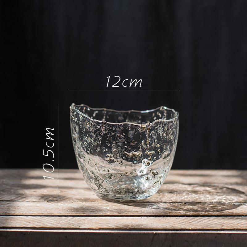 家柏饰(CORATED)夹沙冰晶瓶手工艺玻璃瓶子花瓶花器花插装饰摆件艺术器皿 小号高清大图
