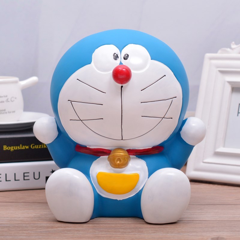 哆啦a梦存钱罐机器猫摆件超大号叮当猫公仔蓝胖子储蓄罐生日超能叮当