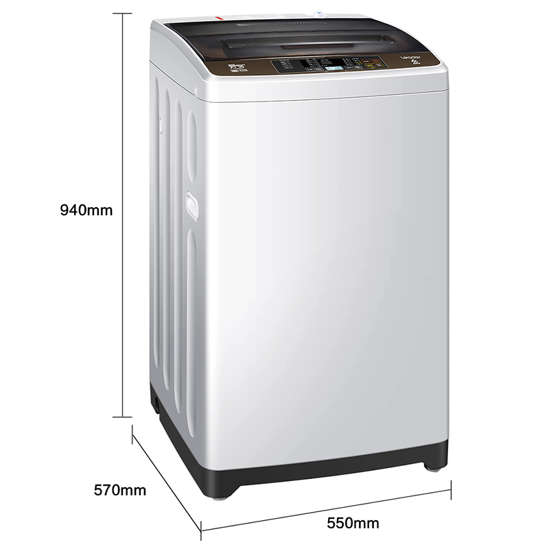 leader海尔出品9公斤大容量下排水三级能效全自动波轮洗衣机b90m867