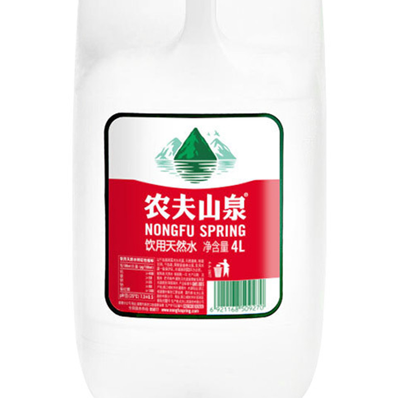 农夫山泉天然水4L*4箱装 家庭用水（新）