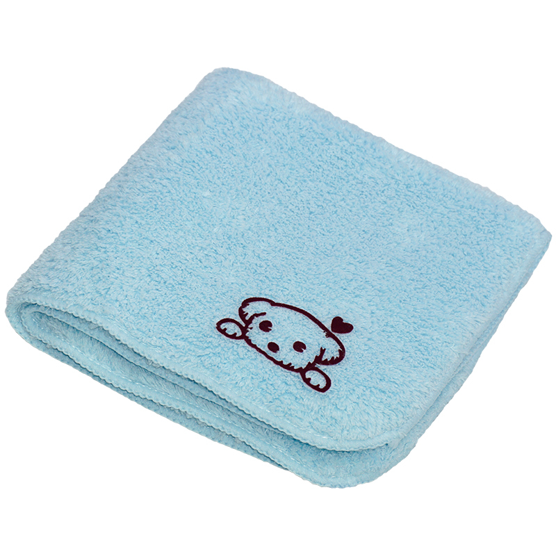 olon欧伦正方形毛巾柔软吸水纯棉成人儿童卡通小孩洗脸四方巾