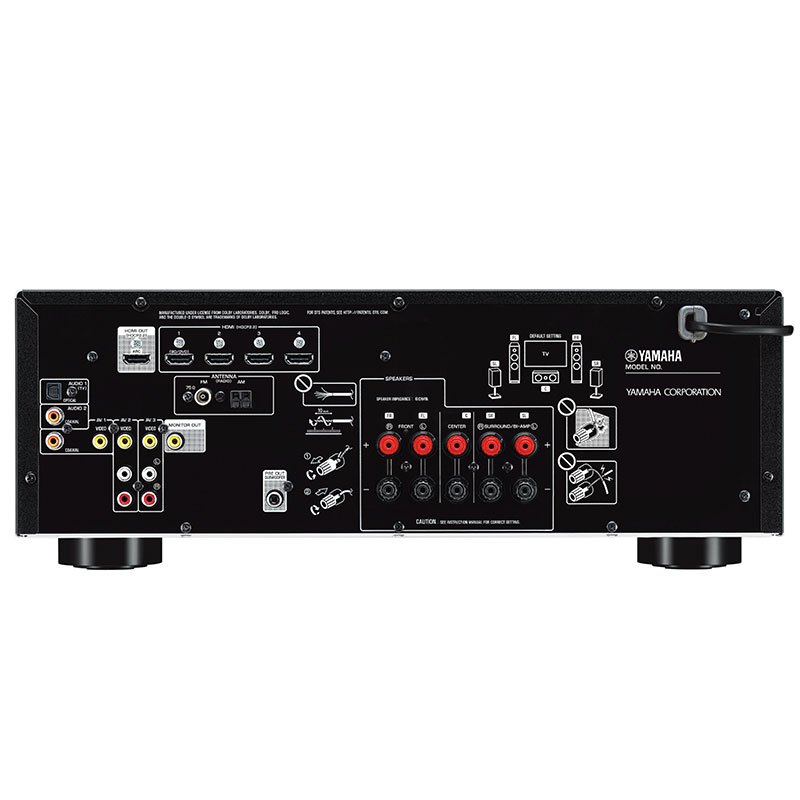 Yamaha/雅马哈 RX-V385 客厅家用家庭影院功放机 黑色