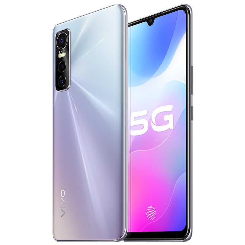 vivo S7e活力版 5G新品手机 8GB+128GB 银月 7.73mm旗舰级轻薄机身 6400W超清后置三摄 3200W高清前置超级夜景自拍 33W闪充强续航 双模5G手机