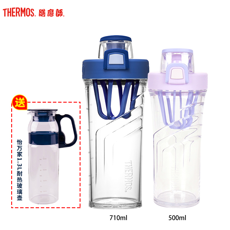 膳魔师Tritan时尚随行杯套装TP-4086/4086M套餐高清大图