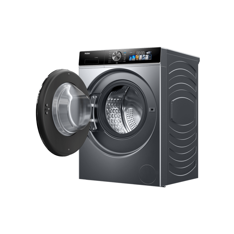 XQG100-BD12519 海尔(Haier)精华洗2.0高洗净滚筒洗衣机 极夜灰