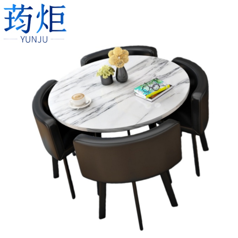 荺炬小圆桌1桌四椅70cm套高清大图