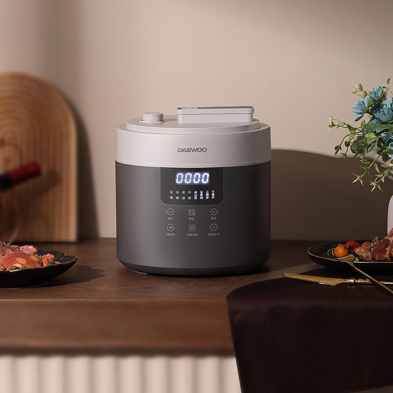大宇(DAEWOO) 高压炖煮家用智能多功能4L电压力锅DYYL-4027 深空灰 4L