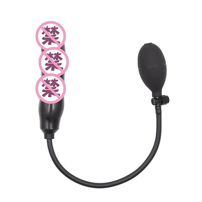 桃色缘 充气肛塞仿真阳具后庭肛部自嗨玩具扩肛器 sm情趣用品夫妻调情SM男女用下体成人性玩具 黑色仿真阳具充气肛塞高清大图