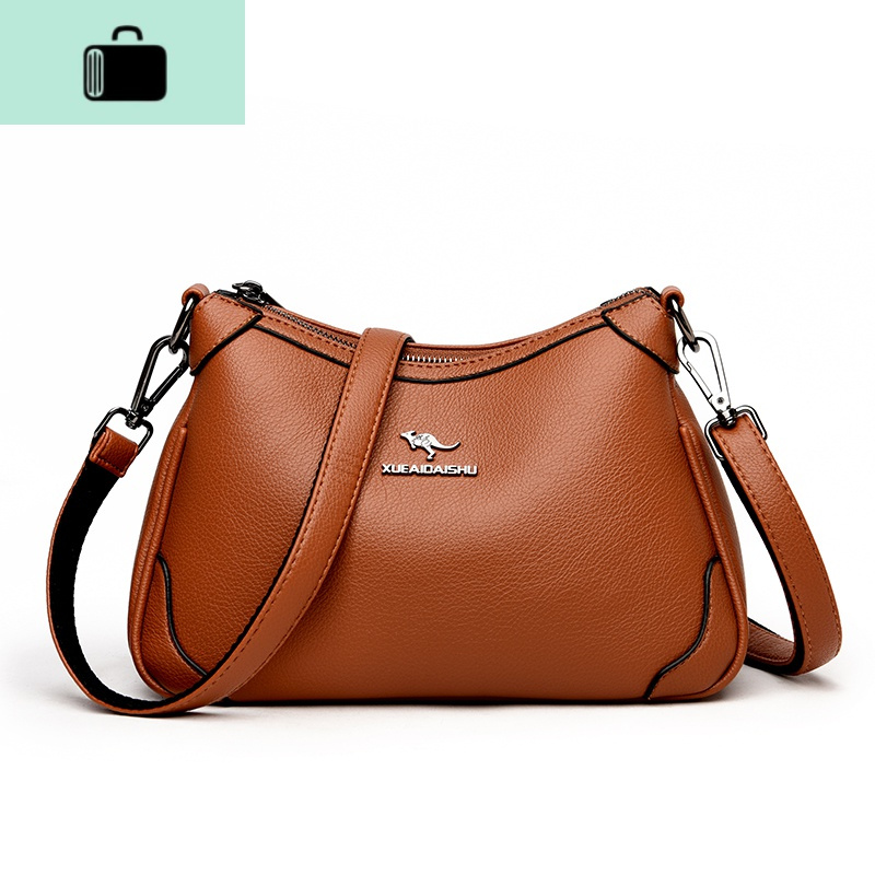 女包斜挎包简单大气妈妈包包2020新款潮女包40岁中老年多层单肩包new