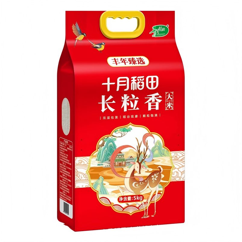 十月稻田(SHIYUEDAOTIAN) 丰年臻选长粒香大米 5kg 软糯香甜高清大图