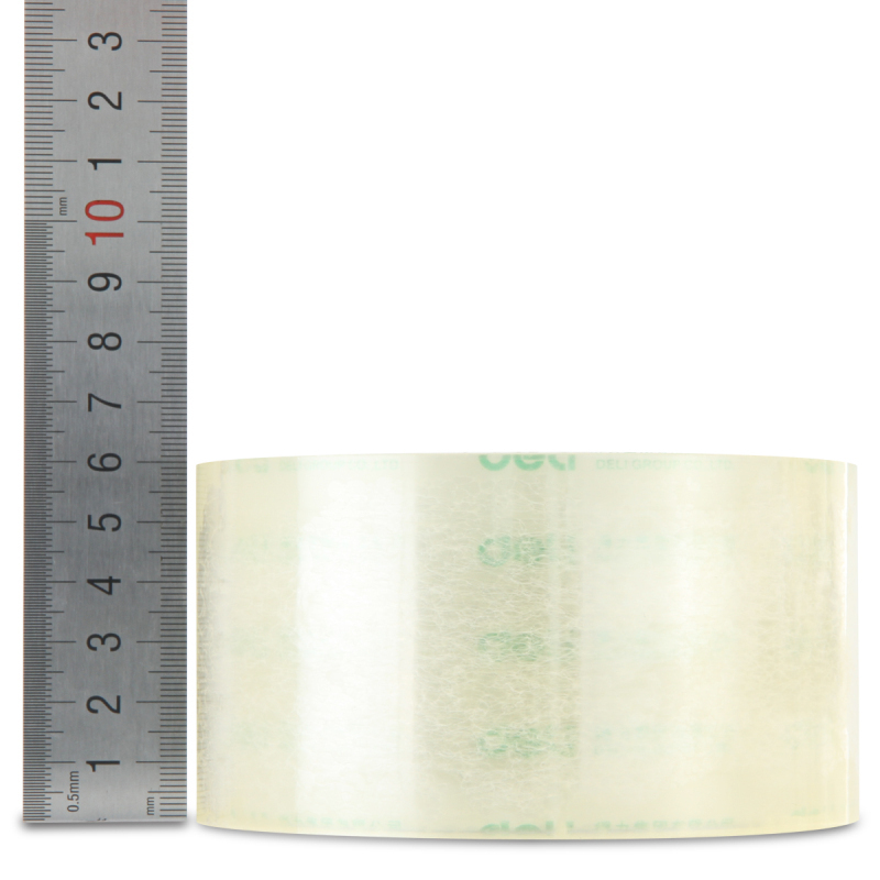 得力(deli) 30325高品质高透明封箱胶带打包胶带 60mm*100y*50um(91.4m/卷)6卷/筒