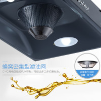 爱贝尔(IBELL)CXW-280(HY-DZD02)超薄油烟机中式 脱排壁挂吸油烟机 大吸力小型顶吸式抽油烟机自行安装