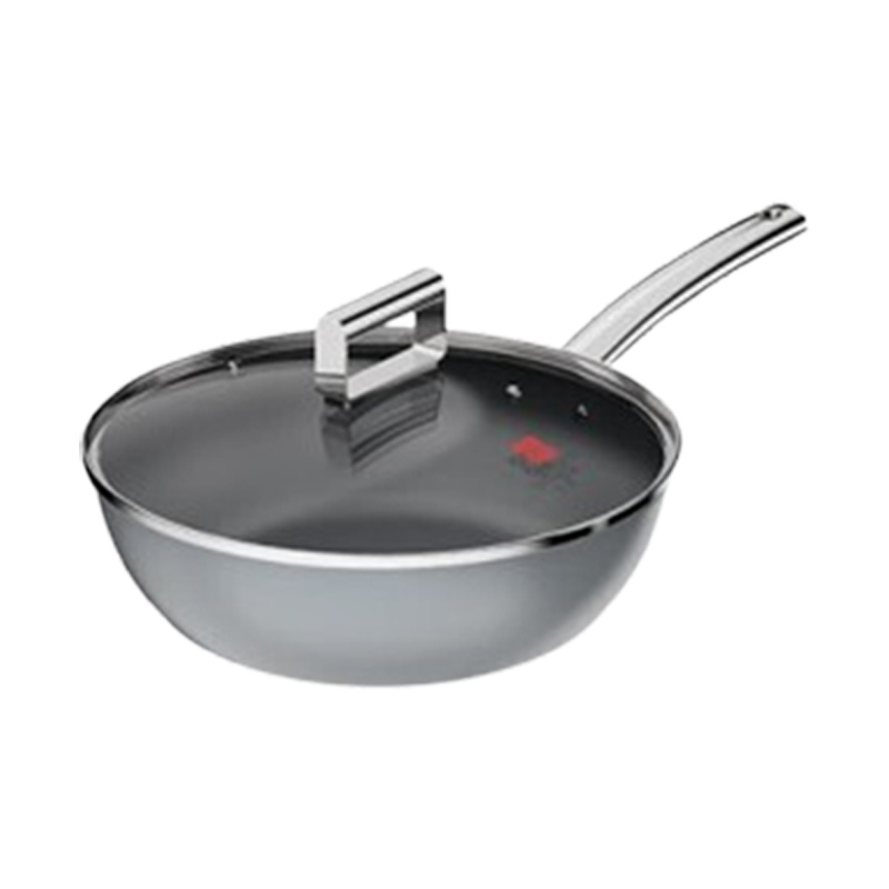 三禾炒锅32cm易清洁耐高温烹饪无忧钻石钛陶瓷炒锅LC32U2