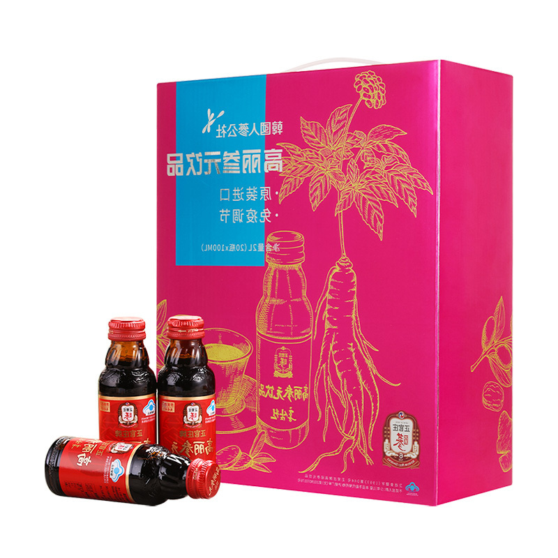 正官庄高丽人参元保健饮品100ml*20瓶礼盒装 免疫调节 温和滋补