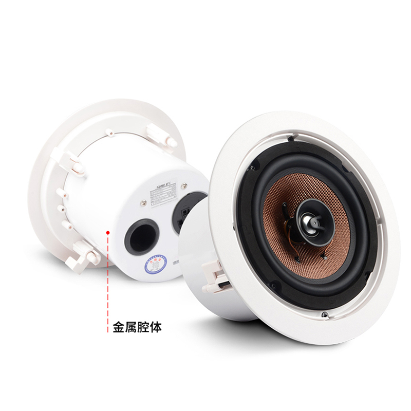 狮乐 (SHILE)BX-308背景音乐天花音响系统 无源吸顶音箱8英寸定阻式40W同轴喇叭(需要搭配功放使用)