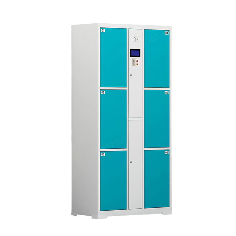 智叶舟电子存包柜自设密码6门850*460*1800mm台高清大图
