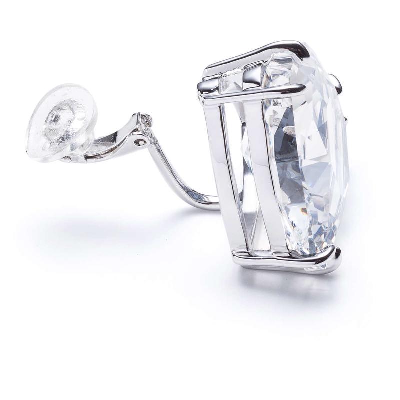 Swarovski女士耳饰 时尚优雅 耳钉三角形单支耳夹耳环送老婆女友生日礼物高清大图