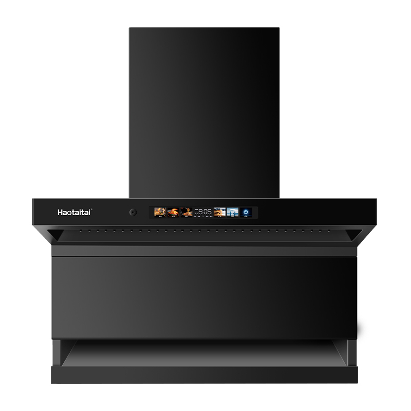 Haotaitai顶侧双吸油烟机FJ9 25m³大吸力顶侧双吸油烟机变频降噪电机980Pa静压挥手智控+智清洗高清大图