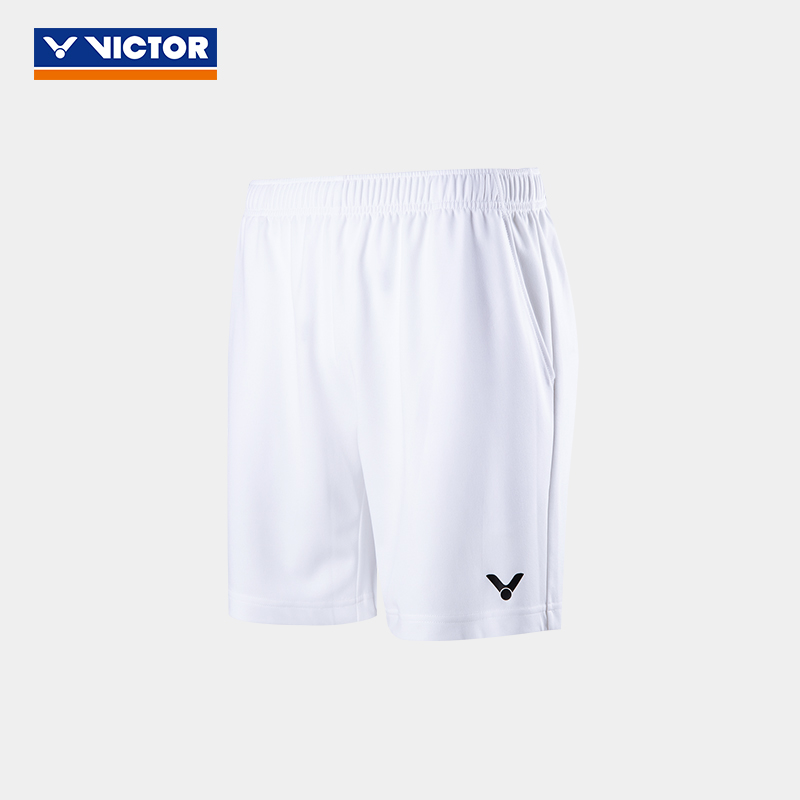 VICTOR/威克多 羽毛球服短裤针织运动短裤训练系列R-30201 A（白） 3XL