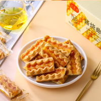 兰象岩酱烧曲奇饼干白桃味果酱注心饼干儿童零食300g整箱彩箱装