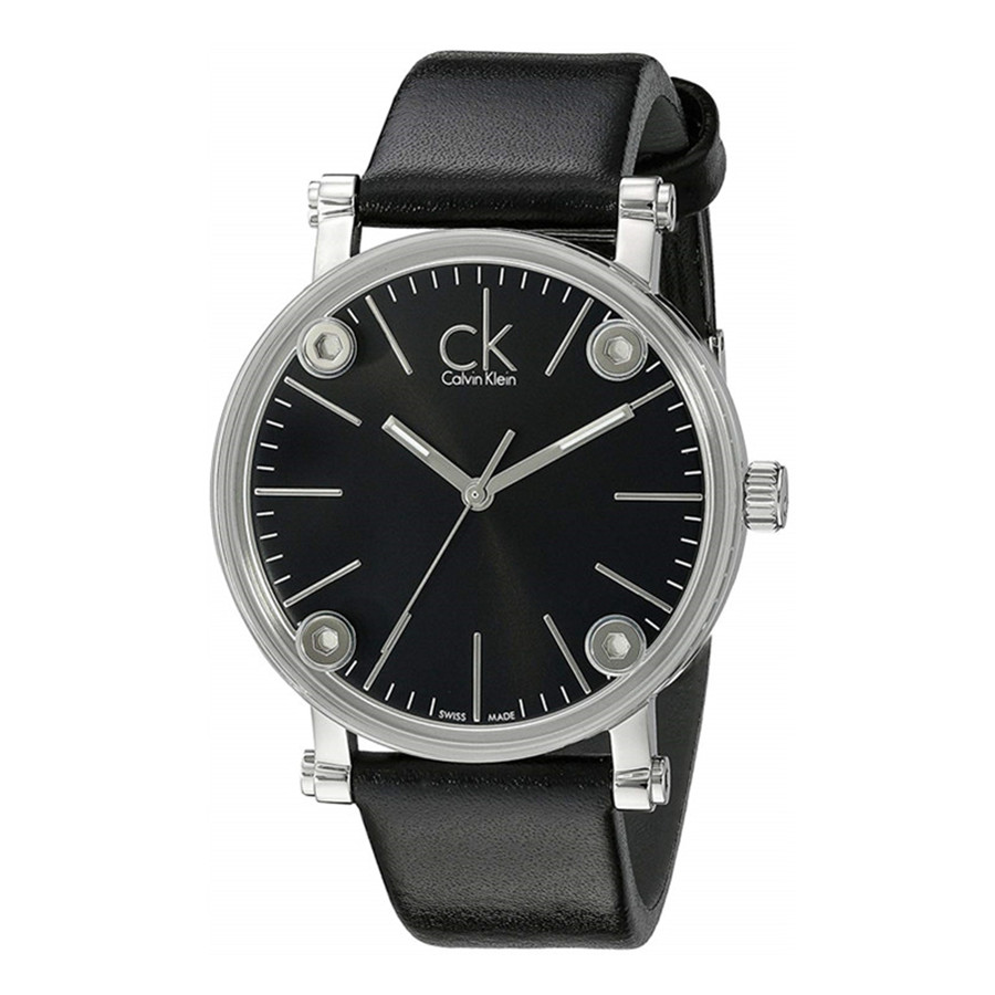 Calvin Klein Gents系列时尚螺母设计石英表男表 K3B2T1C1 瑞士CK手表