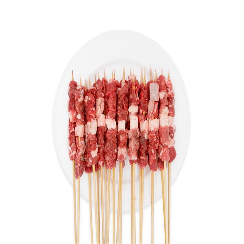 游牧御品 大漠牛肉串500g /袋 阿拉善戈壁草原黄牛上脑肉 烧烤食材 BBQ