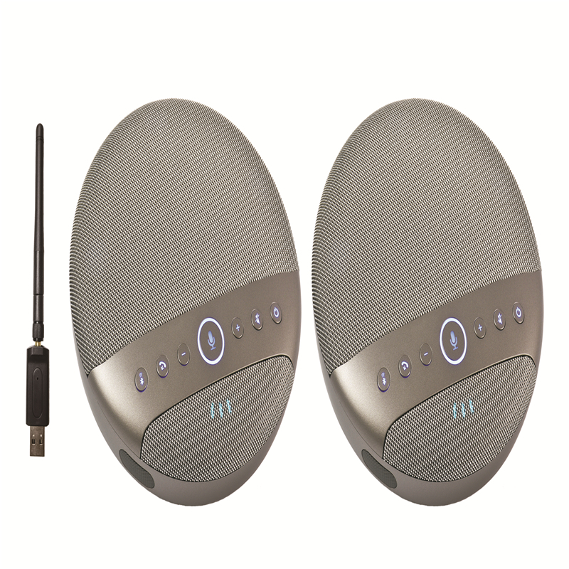 启诺 QN-500W 智能阵列 无线级联 全向麦克风 黑色(台)高清大图