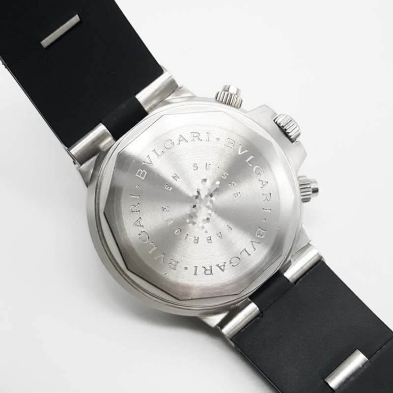 正品宝格丽bvlgari钢款sc38svd计时自动机械男表95新