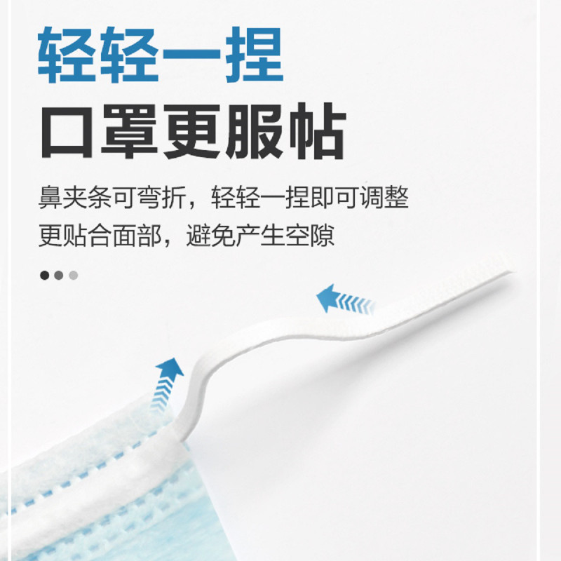 [单片独立包装50只]医疗一次性口罩一次性医疗口罩三层透气