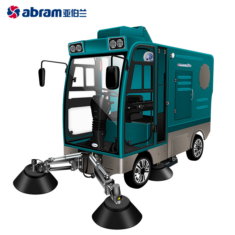 亚伯兰(abram)YBL-2200 电动款四轮大型驾驶式扫地车道路扫路车 市政环卫电动清扫车工厂马路工业扫地机