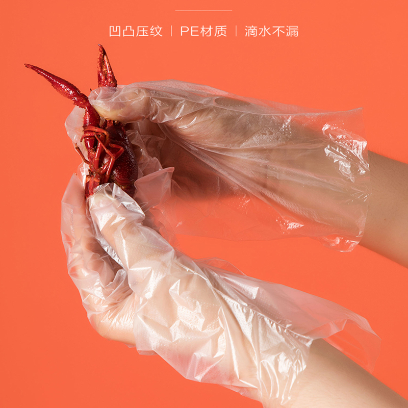 茶花 一次性PE手套(100只)/套高清大图