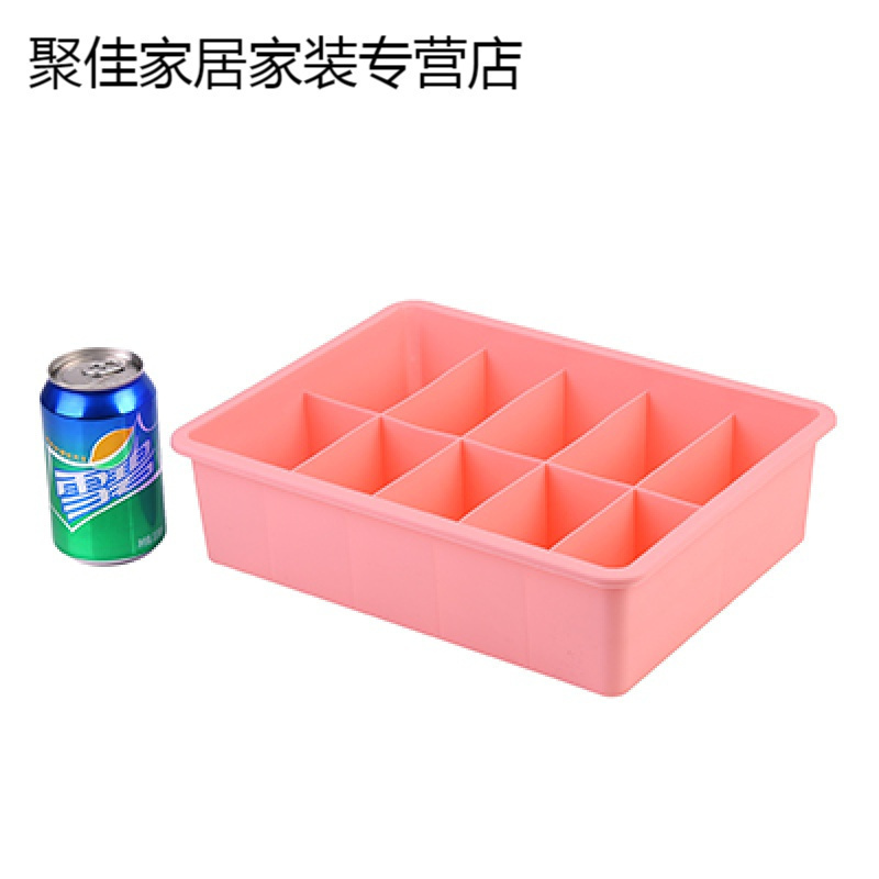 家柏饰(CORATED)多功能内衣收纳盒家用抽屉式分格盒子塑料学生宿舍内裤袜子整理箱高清大图
