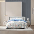 水星家纺/A类全涤印花四件套 蓝韵花影220*240