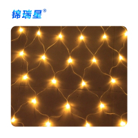 锦瑞星新年装饰彩灯渔网灯【暖白】2*3m 192灯【防水带尾插】/个